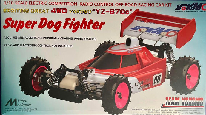 Used YOKOMO Super Dogfighter Kit and Esprit Motor Set