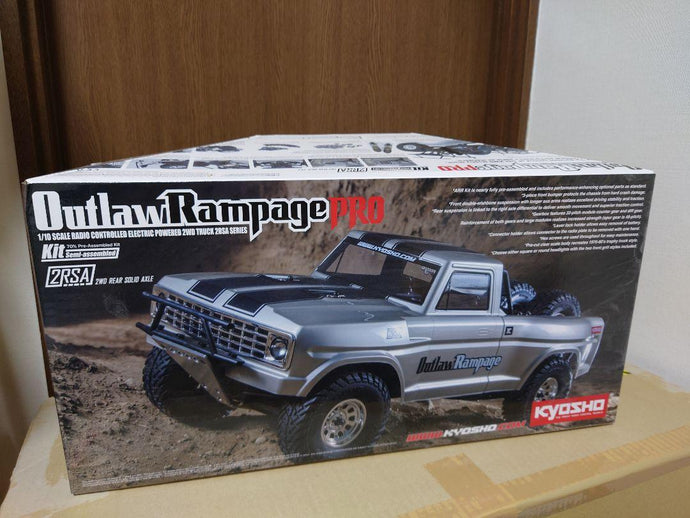 Kyosho Outlaw Rampage PRO Semi-Assembled Kit New with Tamiya Spray Can - Used