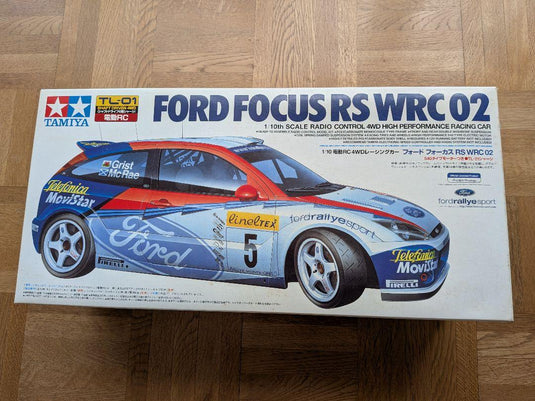 Used Tamiya 1/10 Ford Focus RS WRC 02 TL-01 Kit Unassembled with Spare Parts