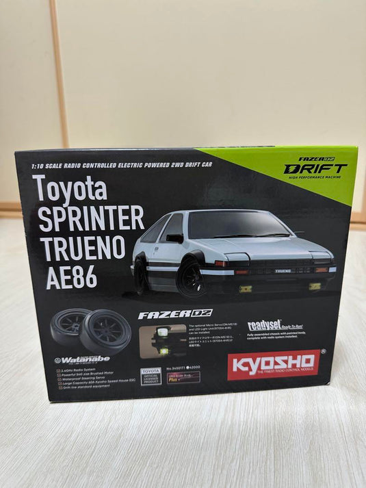 Kyosho 1/10 Toyota Sprinter Trueno AE86 Drift Car RC New Unopened - Used