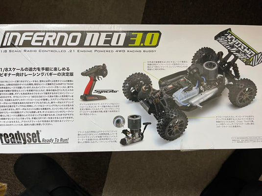 Kyosho 1/8 INFERNO NEO 3.0 4WD GP Buggy 2.4GHz Radio System - Used