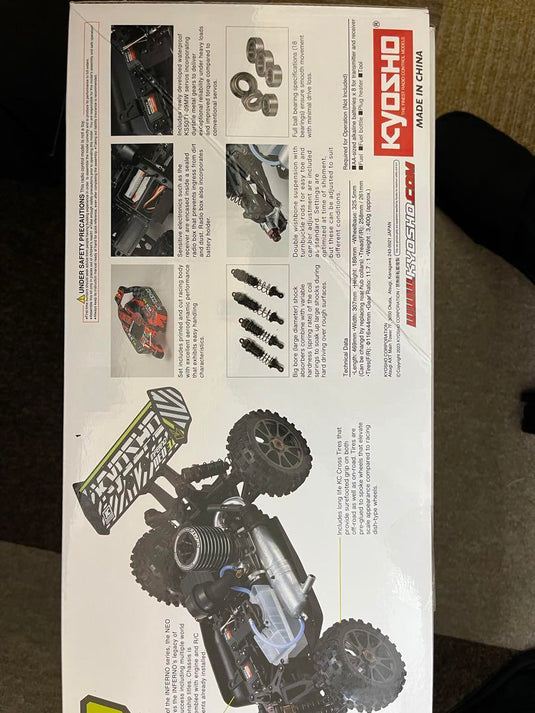 Kyosho 1/8 INFERNO NEO 3.0 4WD GP Buggy 2.4GHz Radio System - Used