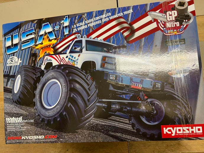 Kyosho 1/8 USA-1 4WD Monster Truck GP 25 Engine - Used