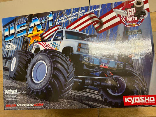 Kyosho 1/8 USA-1 4WD Monster Truck GP 25 Engine - Used