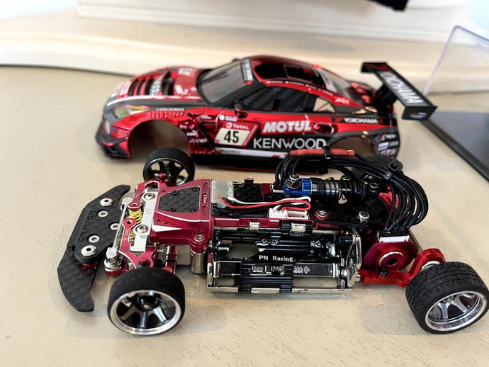 Kyosho Mini-Z MR04EVO2 Full Custom with Aluminum & Carbon Parts Beautiful - Used