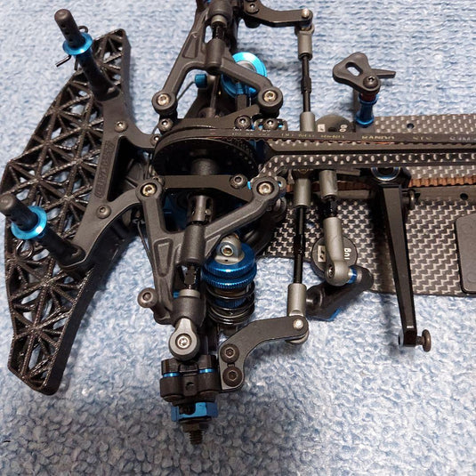 Used Team Associated TC8 Carbon Chassis Used with Spare Parts