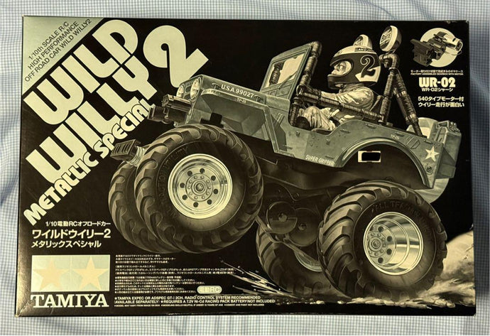 Used Tamiya 1/10 Wild Willy 2 Metallic Special Off-Road RC Car Kit Unused