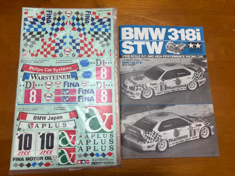 Cargue la imagen en el visor de la galería, Used Tamiya 1/10 BMW 318i STW TA-02 Chassis Unassembled Kit
