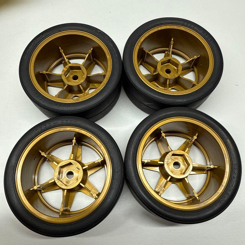 Load image into Gallery viewer, Used Tamiya 1/10 Mercedes-Benz Diebels Alt Body and Tire Set Only
