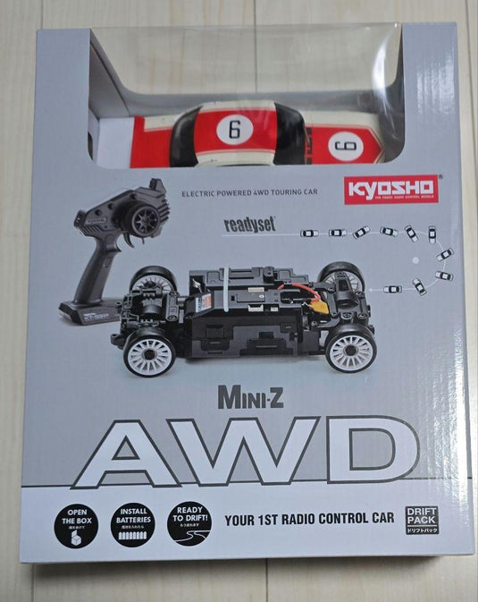 Used Kyosho Mini-Z AWD Skyline 2000GT-R Ready Set and ASC Body New Unopened