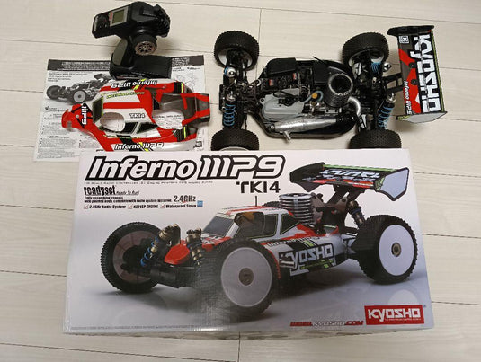 Used Kyosho Inferno MP9 TKI4 Red Assembled Buggy