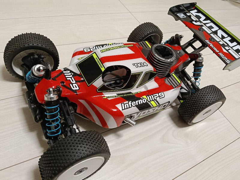 Load image into Gallery viewer, Used Kyosho Inferno MP9 TKI4 Red Assembled Buggy
