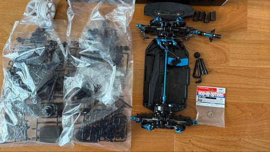 Used Tamiya TT-02 Type SRX Chassis Kit with Many Option Parts No Electronics