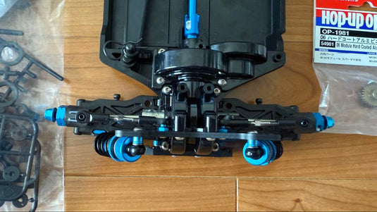 Used Tamiya TT-02 Type SRX Chassis Kit with Many Option Parts No Electronics