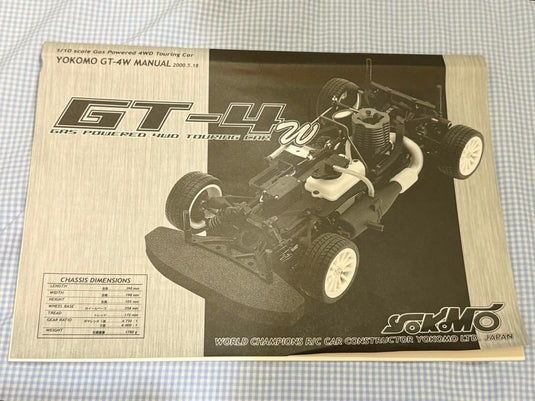 Used Yokomo GT-4W 1/10 US Champion Spec Engineless Chassis Kit Unopened