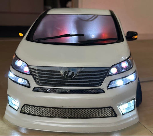 ABC Hobby Vellfire Body on GRK Silver Carbon Chassis with Decoration Lights - Used