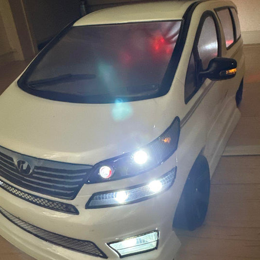 ABC Hobby Vellfire Body on GRK Silver Carbon Chassis with Decoration Lights - Used