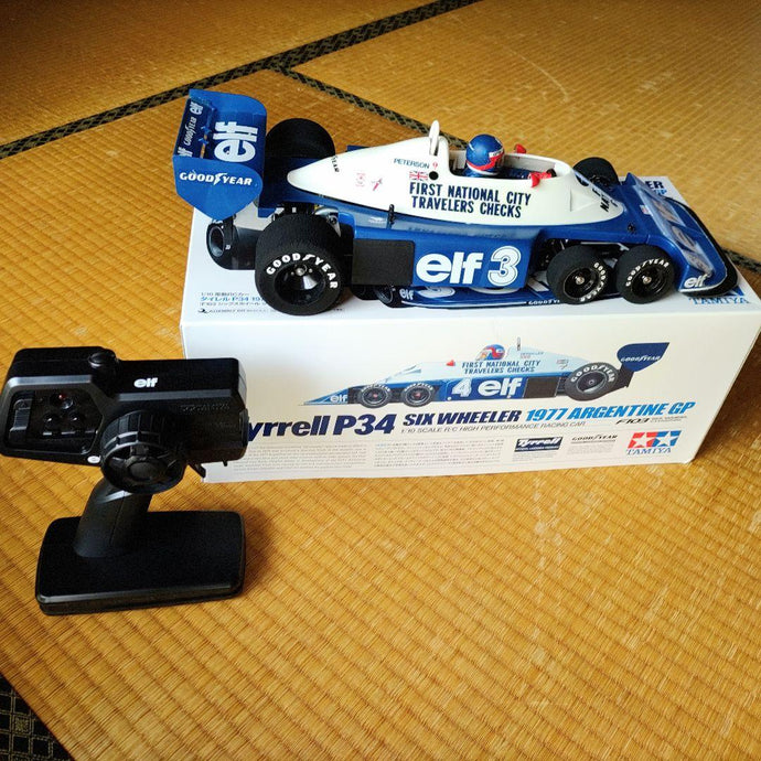Used Tamiya Tyrrell P34 1977 Argentine GP Assembled RC Car with 2.4G Radio