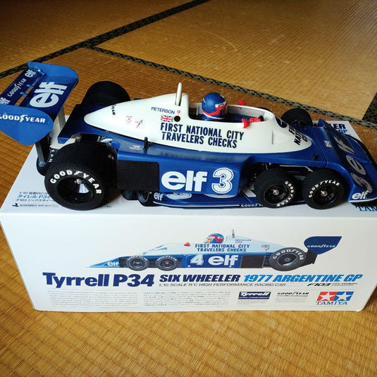 Used Tamiya Tyrrell P34 1977 Argentine GP Assembled RC Car with 2.4G Radio