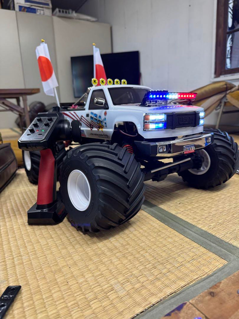Load image into Gallery viewer, Used Kyosho 1/8 USA-1 Monster Truck RC Car Used with Custom Sound and Lights
