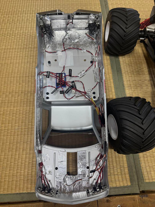 Used Kyosho 1/8 USA-1 Monster Truck RC Car Used with Custom Sound and Lights
