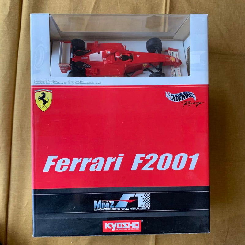 Load image into Gallery viewer, Used Kyosho Mini-Z F-1 Ready Set Ferrari F2001 No.1 New Unopened

