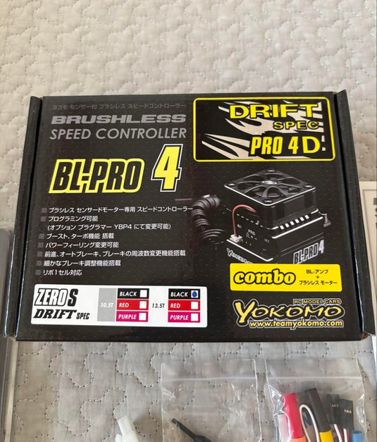 Used YOKOMO Brushless Combo BL-PRO4D 13.5T & ESC Programmer IV Set Lightly Used