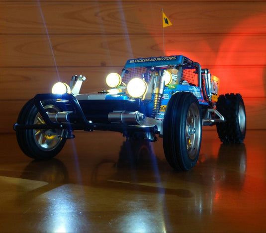 Used Tamiya XB Wild One Off-Roader Blockhead Motors Assembled with LED Light Kit