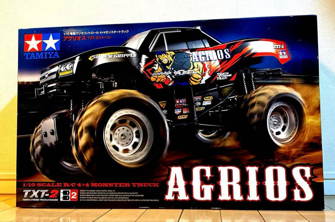 Used Tamiya 1/10 Agrios TXT-2 4x4 Monster Truck Kit Unopened with Bonus Motor