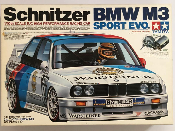 Used Tamiya 1/10 Schnitzer BMW M3 Sport Evo. TA01 Kit Unassembled Vintage 1992