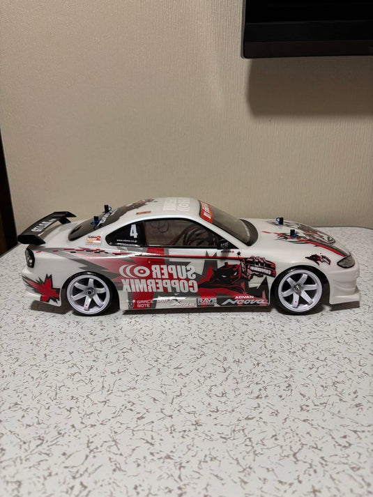 Used Tamiya TT-02 Assembled Chassis with Sanwa MT-R Radio and Extra Body