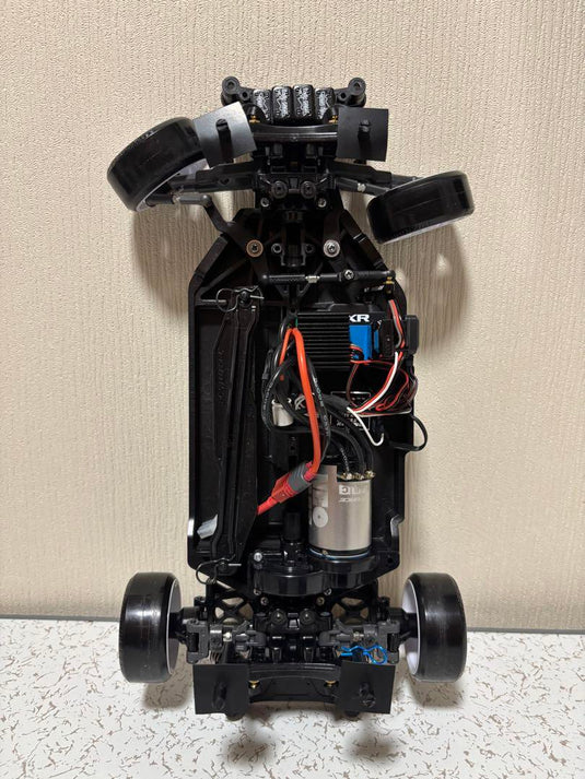 Used Tamiya TT-02 Assembled Chassis with Sanwa MT-R Radio and Extra Body