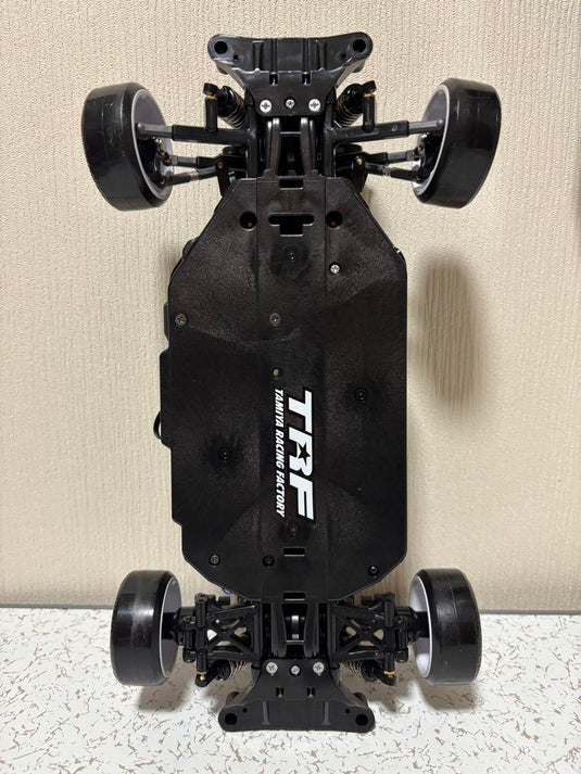 Used Tamiya TT-02 Assembled Chassis with Sanwa MT-R Radio and Extra Body