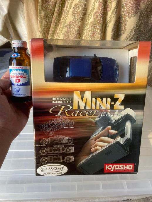 Used Kyosho Mini-Z Racer Alfa Romeo 156 GTA Metallic Blue Unused