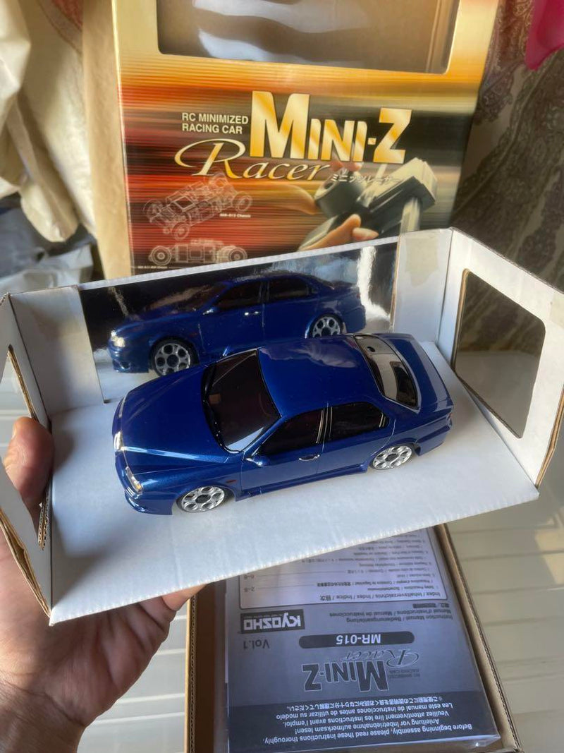 Load image into Gallery viewer, Used Kyosho Mini-Z Racer Alfa Romeo 156 GTA Metallic Blue Unused

