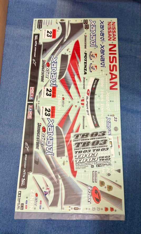 Used Tamiya Xanavi Nismo GT-R R35 1/10 TB-03 Chassis RC Car Kit Unused