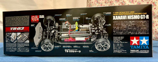 Used Tamiya Xanavi Nismo GT-R R35 1/10 TB-03 Chassis RC Car Kit Unused