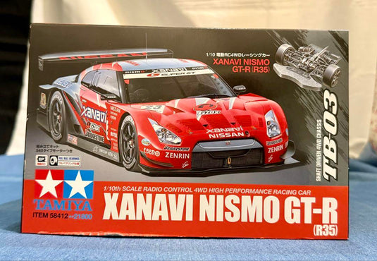 Used Tamiya Xanavi Nismo GT-R R35 1/10 TB-03 Chassis RC Car Kit Unused