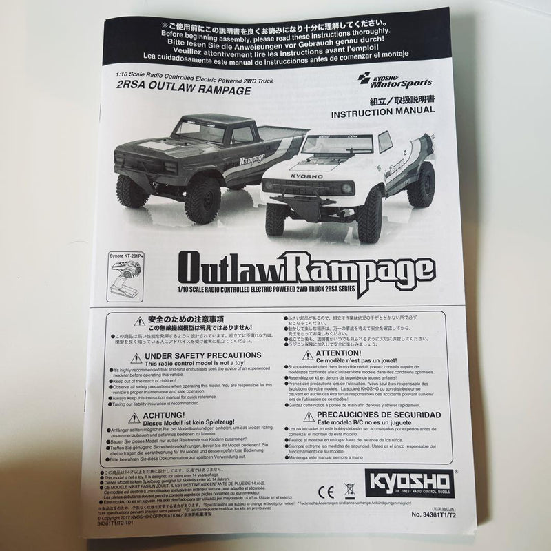 Load image into Gallery viewer, Used Kyosho Outlaw Rampage 1/10 EP 2WD Truck Ready Set Unassembled
