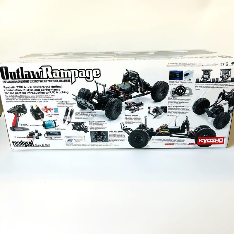 Load image into Gallery viewer, Used Kyosho Outlaw Rampage 1/10 EP 2WD Truck Ready Set Unassembled
