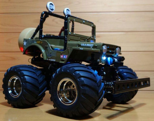 Used Tamiya XB Wild Willy 2 Buffalo Custom with LED Lights Full Set Unused