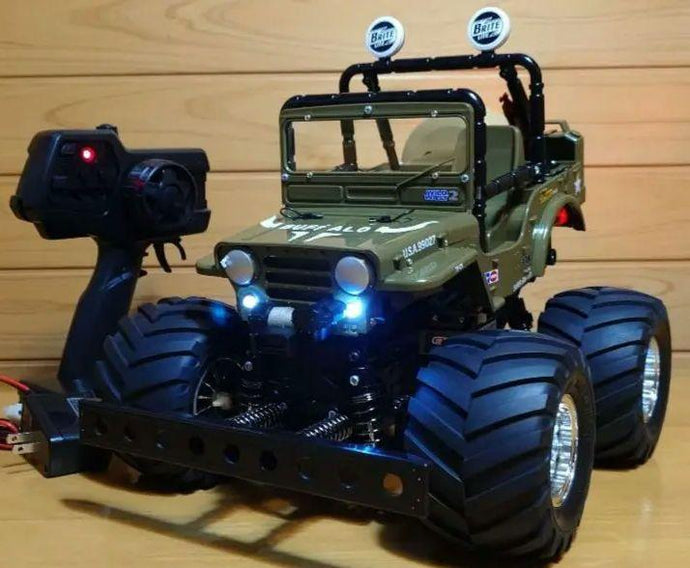 Used Tamiya XB Wild Willy 2 Buffalo Custom with LED Lights Full Set Unused