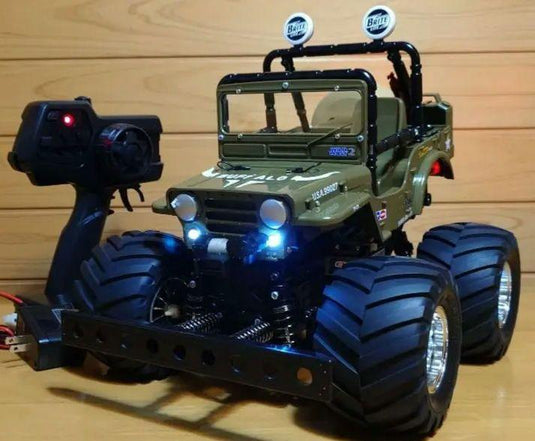 Used Tamiya XB Wild Willy 2 Buffalo Custom with LED Lights Full Set Unused