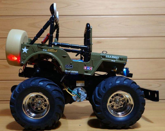 Used Tamiya XB Wild Willy 2 Buffalo Custom with LED Lights Full Set Unused