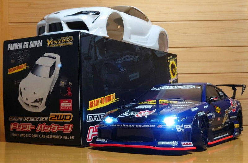Chargez l&#39;image dans la visionneuse de la galerie, Used Yokomo Drift Package RTR Full Set with D-MAX S15 &amp; GR Supra Bodies
