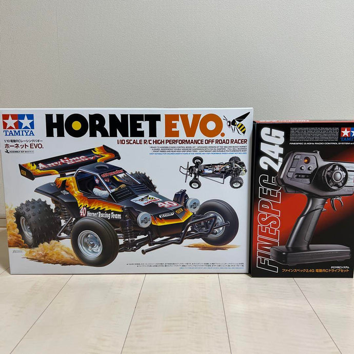 Used Tamiya 1/10 Hornet EVO Unopened Kit with Finespec 2.4G Drive Set