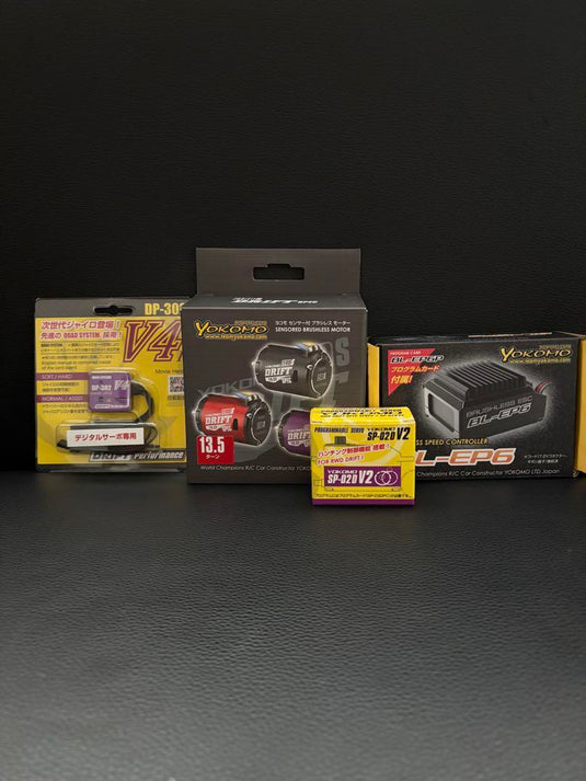 YOKOMO RC Drift Full Set with Amplifier Motor Servo Gyro Used - Used