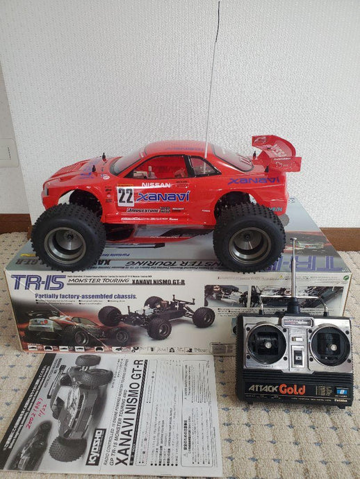 Used Kyosho 1/10 Xanavi Nismo GTR 4WD Engine RC Car Assembled