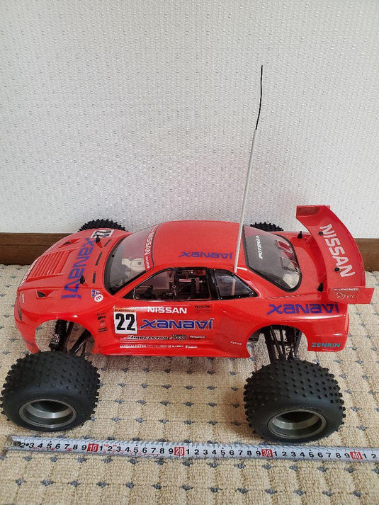 Used Kyosho 1/10 Xanavi Nismo GTR 4WD Engine RC Car Assembled