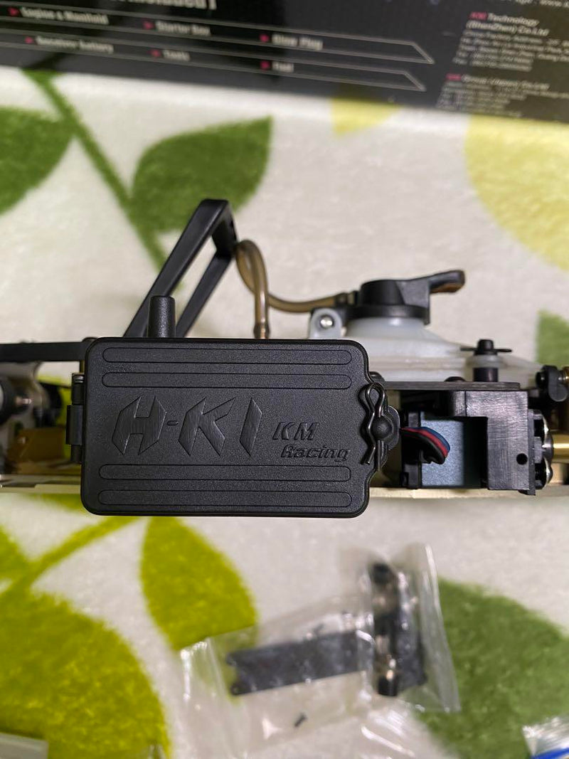 Load image into Gallery viewer, Used KM Racing HK1 Evolution 1/10 RC Car Chassis with Sanwa Servo Used
